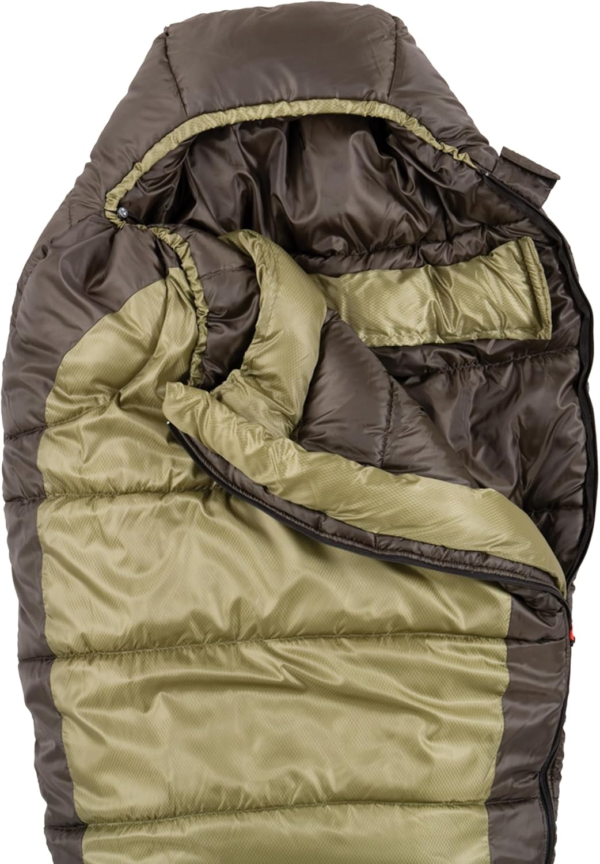 North Rim 0°F Big & Tall Sleeping Bag, Cold-Weather Mummy Sleep Sack with No-Snag Zipper & Adjustable Hood for Warmth & Ventilation - Image 3