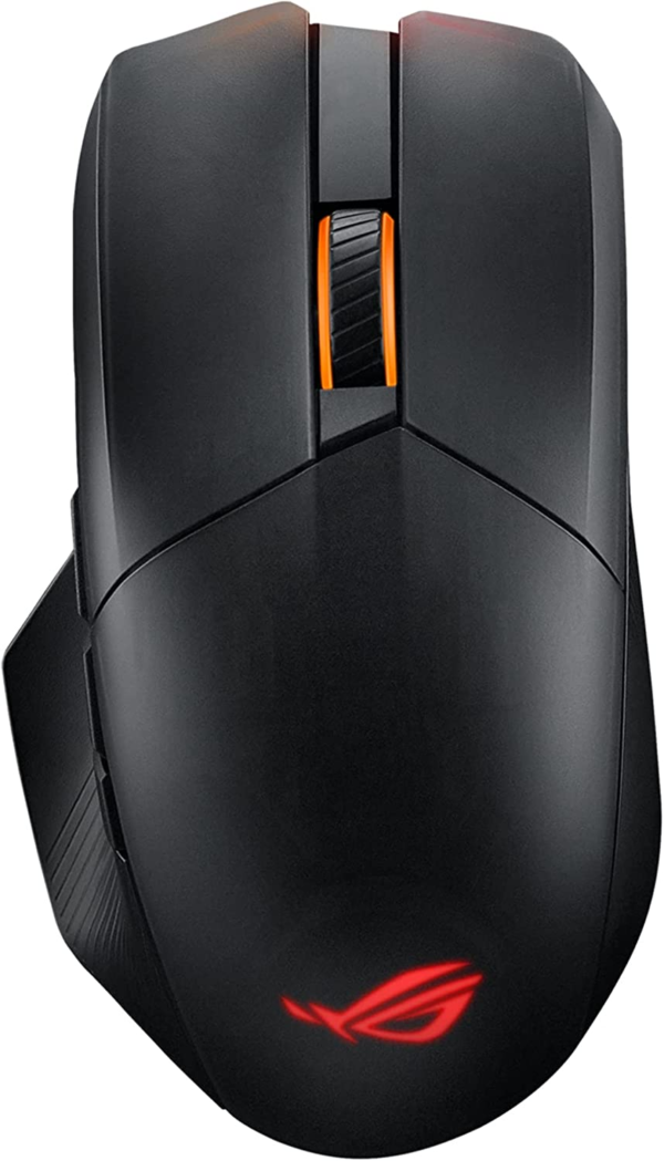 ROG Chakram X Origin Gaming Mouse, Tri-Mode Connectivity (2.4Ghz RF, Bluetooth, Wired), 36000 DPI Sensor, 11 Programmable Buttons, Detachable Joystick, Paracord Cable, Black