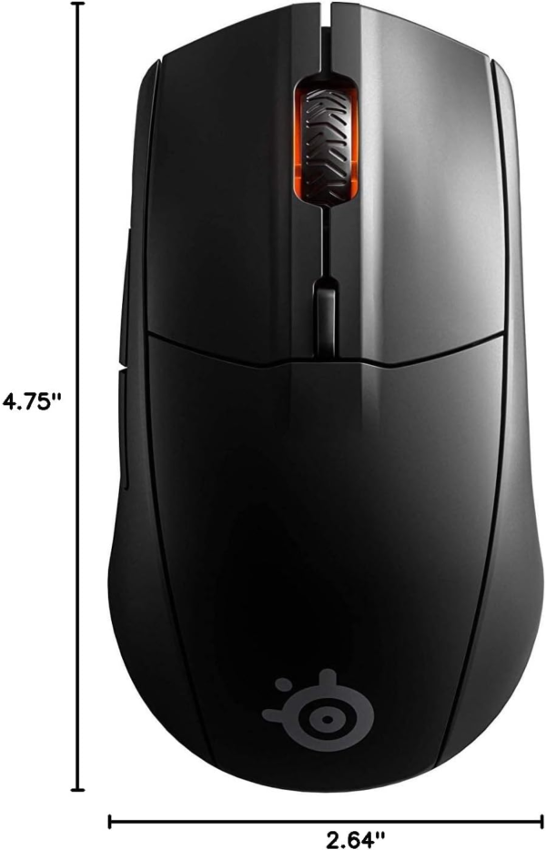 Rival 3 Wireless Gaming Mouse – 400+ Hour Battery Life – Dual Wireless 2.4 Ghz and Bluetooth 5.0 – 60 Million Clicks – 18,000 CPI Truemove Air Optical Sensor,Black - Image 11