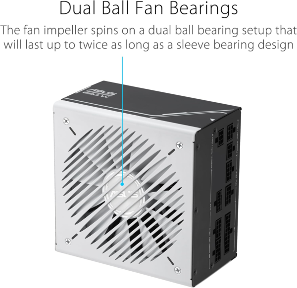 Prime 850W Gold (850 Watt, ATX 3.0 Compatible, Fully Modular Power Supply, 80+ Gold Certified, Dual Ball Bearings, Two Color Options in One, 8-Year Warranty) - Image 2