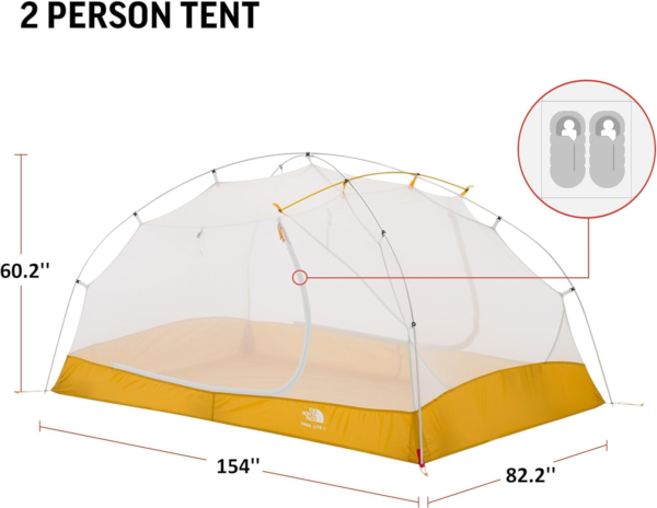 Trail Lite 2 Tent - 2-Person, Khaki Stone/Arrowwood Yellow - Image 2