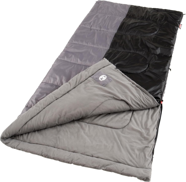 Biscayne Big & Tall 40°F Sleeping Bag, Fits Adults up to 6Ft 4In Tall, No-Snag Zipper with Stuff Sack Included, Machine Washable - Image 2