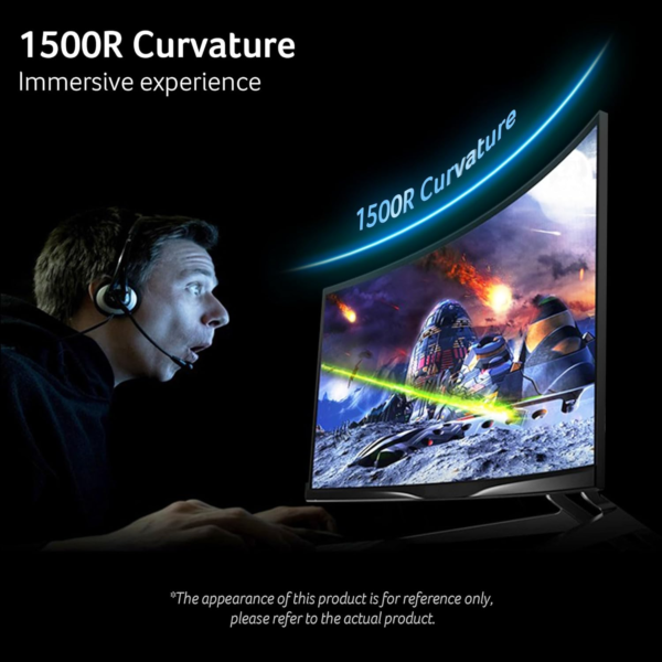 Nitro 27 Inch 1500R Curved Zero-Frame Full HD (1920 X 1080) Gaming Monitor | AMD Freesync Premium | up to 280Hz Refresh | 1Ms VRB | 1 X Display Port 1.4 and 2 X HDMI 2.0 Ports | XZ270 - Image 6