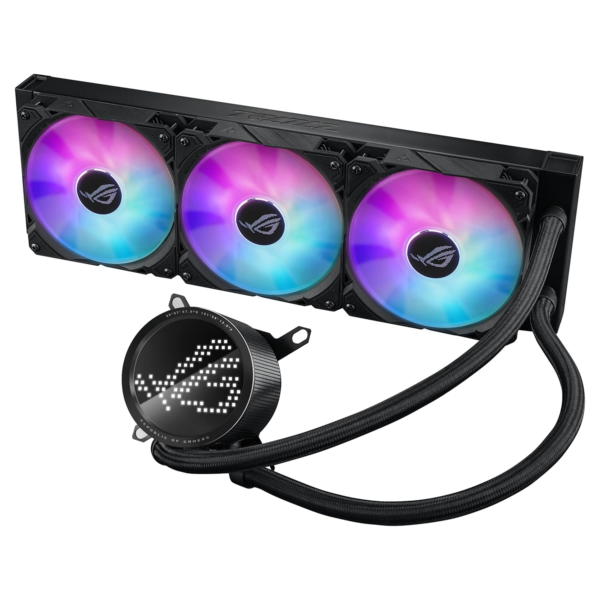 ROG RYUO III 360 ARGB All-In-One AIO Liquid CPU Cooler 360Mm Radiator, Asetek 8Th Gen Pump Solution, Anime Matrix™ LED Display and ROG AF 12S ARGB Fan. - Image 6