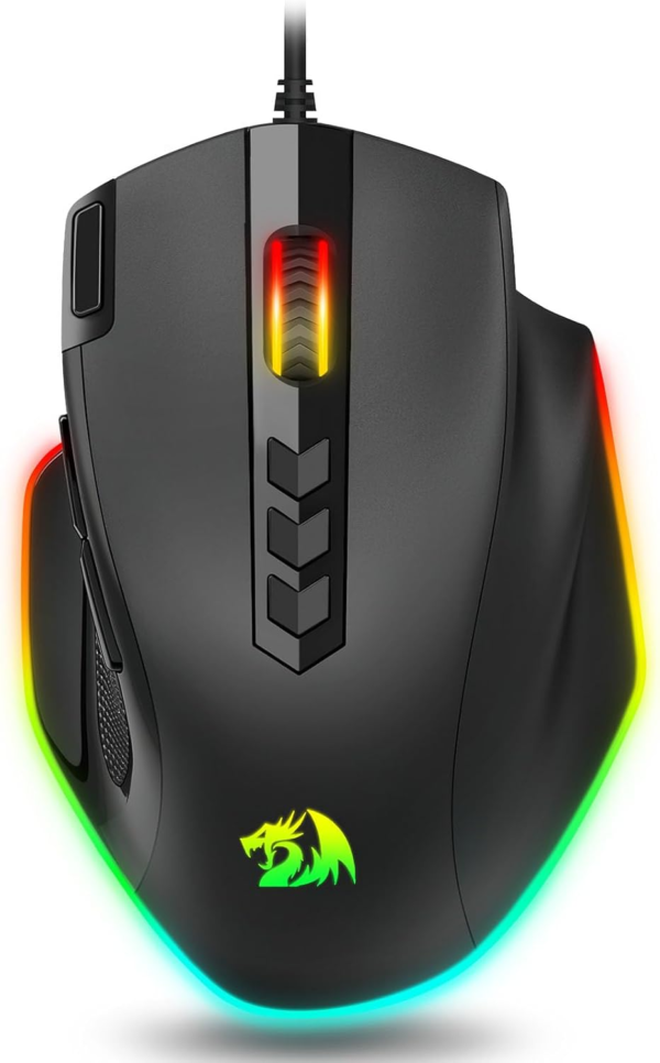 Wired Gaming Mouse, RGB Backlit Ergonomic Gamer Mouse up to 8000 DPI, 11 Programmable Buttons & 7 Backlit Modes, Extra Sniper Button, Mouse Gamer for Windows PC Gamers, M614 - Image 9