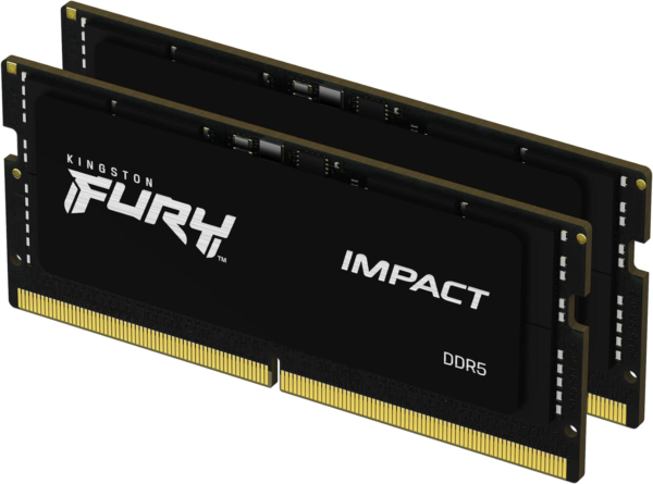 FURY Impact 64GB (2X32Gb) 5600Mt/S DDR5 CL40 Laptop Memory Kit of 2 | Lower Power Comsumption | Intel XMP 3.0 | Plug N Play | KF556S40IBK2-64