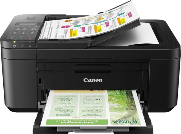 PIXMA TR4720 All-In-One Wireless Printer, Home Use with Auto Document Feeder, Mobile Printing and Built-In Fax, Black