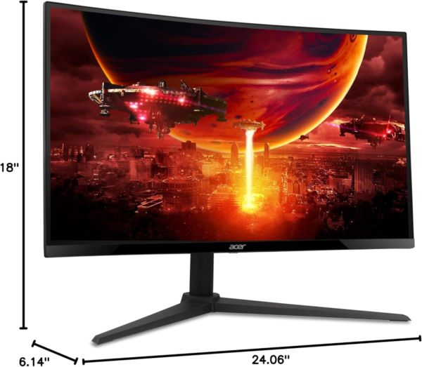 Nitro 27 Inch 1500R Curved Zero-Frame Full HD (1920 X 1080) Gaming Monitor | AMD Freesync Premium | up to 280Hz Refresh | 1Ms VRB | 1 X Display Port 1.4 and 2 X HDMI 2.0 Ports | XZ270 - Image 16