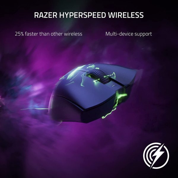 Deathadder V3 Pro Wireless Gaming Mouse: 64G Lightweight Ergonomic - 30K DPI Optical Sensor - Gen-3 Optical Switches - 8 Programmable Controls - up to 90 Hr Battery - White - Image 7