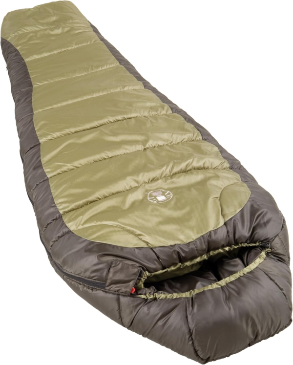 North Rim 0°F Big & Tall Sleeping Bag, Cold-Weather Mummy Sleep Sack with No-Snag Zipper & Adjustable Hood for Warmth & Ventilation