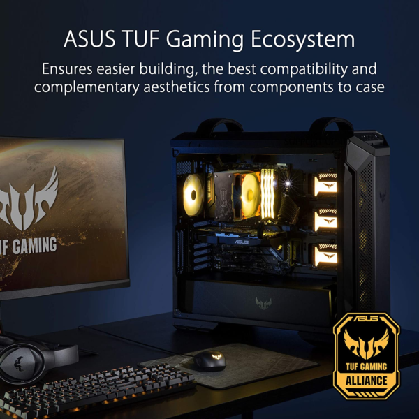TUF Gaming GT501 Mid-Tower Computer Case for up to EATX Motherboards with USB 3.0 Front Panel Cases GT501/GRY/WITH Handle - Image 7