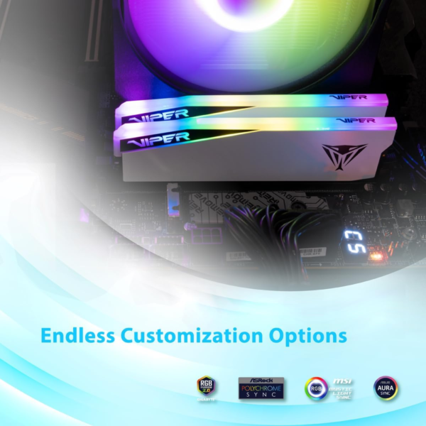 Viper Elite 5 RGB DDR5 RAM 32GB (1X32GB) 5600Mt/S CL38 1.35V UDIMM Desktop Gaming Memory Compatible with Intel XMP/AMD Expo - PVER532G56C38W - Image 6