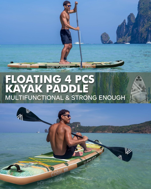 11'6"X35" Inflatable Paddle Board, 450Lbs Extra Wide Stand up Sup Board for Adults, Blow up Paddleboard Kayak Non-Slip Stable Deck Boat for Yoga Fishing Surf - Image 7