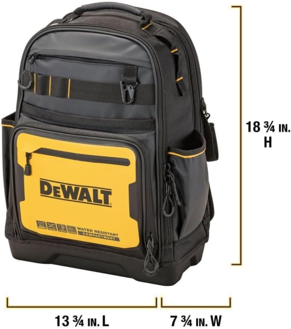 Tool Backpack, Tool Storage and Organization, Durable and Water Resistant (DWST560102) - Image 2